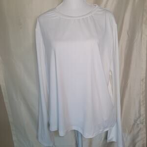 Shein Curve 4XL White Long Sleeve Top - Excellent!